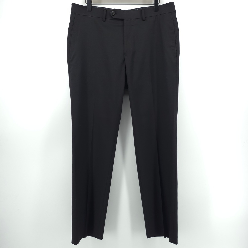 Lauren‎ Ralph Lauren Women Dress Pants 14 (35x29) Black Tailored Career Trousers